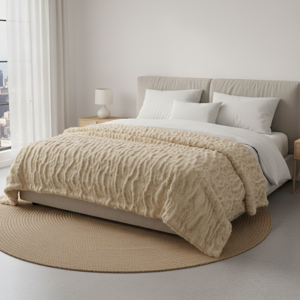 Elite Comfrt Faux Fur Throw Blanket