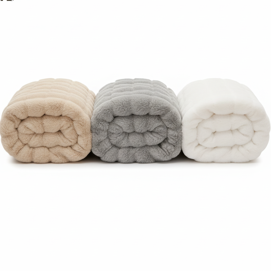 Elite Comfrt Faux Fur Heated Blanket 6 Levels Timer