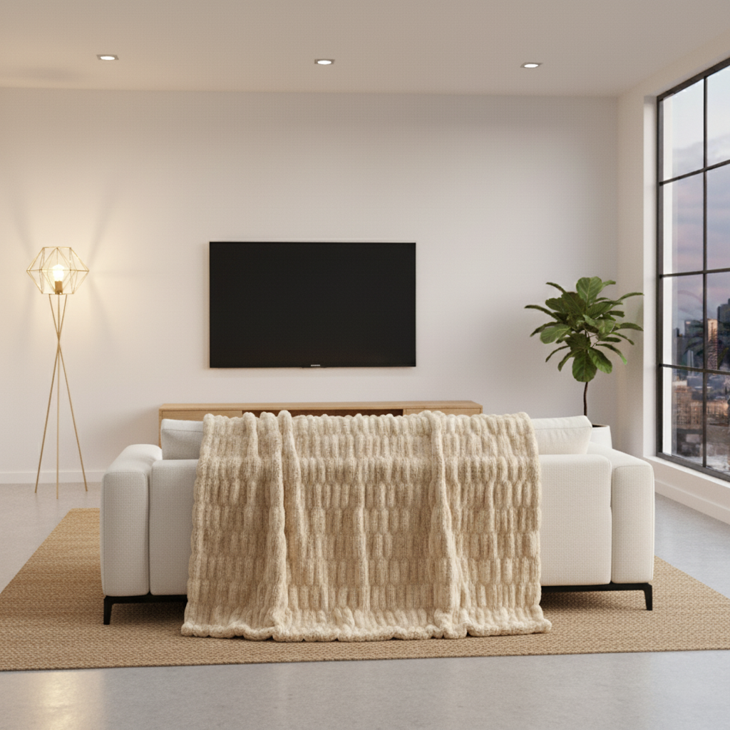 Elite Comfrt Faux Fur Throw Blanket